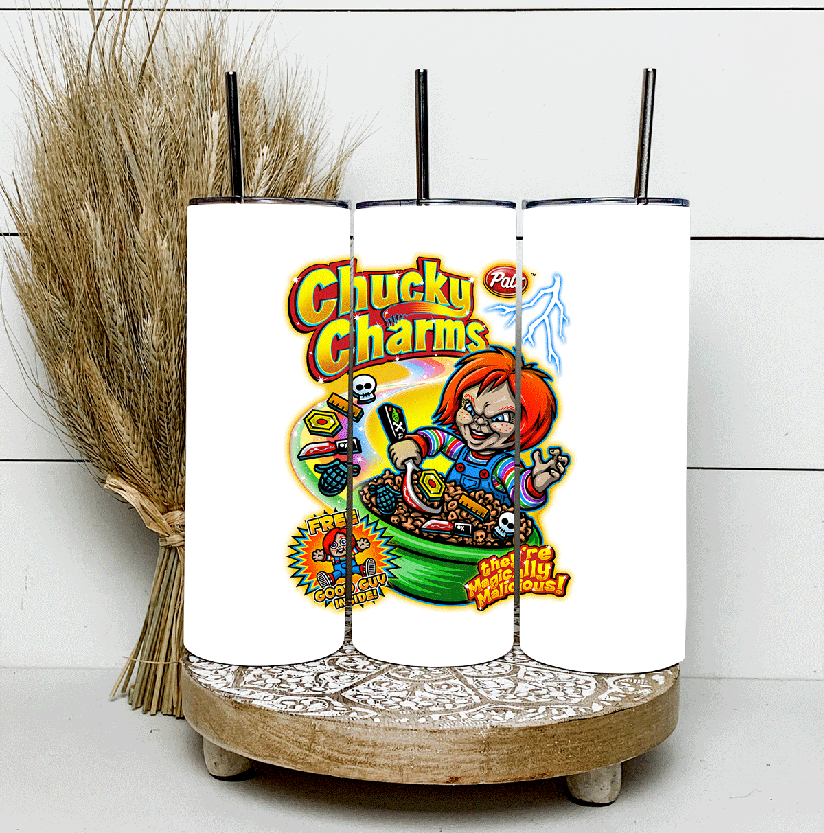 Chucky Charms  20 Oz Skinny Tumbler – Shandi & Co.
